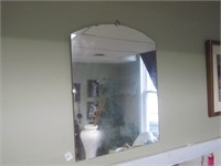 Vtg. Tombstone Shaped Mirror