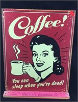 Tin Coffee Sign