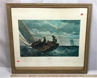Nautical Print entitled Breezing Up