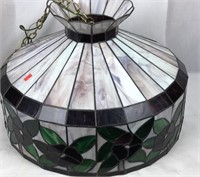 Stained Leaded Glass Hanging Light