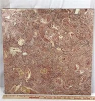 Square Pink Marble Table Top