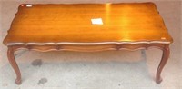 French provincial style wooden coffee table