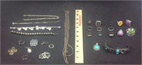 Sterling silver jewelry lot