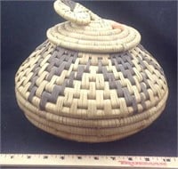 Woven Indian style grass basket