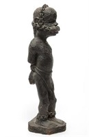 Abolitionist Carved Ebony Sculpture- Chained Slave