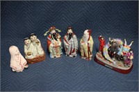 6 Piece Assorted Asian Figurines