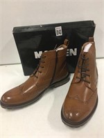 MADDEN MENS BROWN LEATHER BOOTS SIZE 13