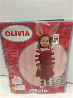 OLIVIA CHILD COSTUME RED TODDLER 2-4