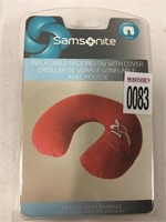 SAMSONITE INFLATABLE NECK PILLOW WITH COVER COLOR
