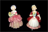 Lot of two Royal Doulton 5" porcelain figurines: