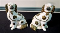 Pair of 9.5" Staffordshire dogs