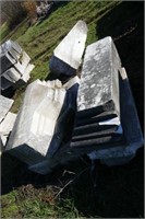 5 VARIOUS SIZE PIECES OF ITALIAN MARBLE