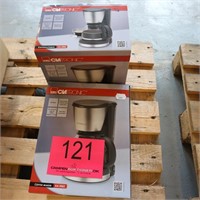 2 stk. kaffemaskiner Rustfri/Plast