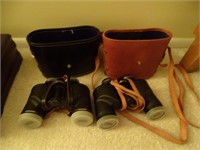 Two binoculars.