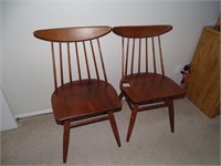 Two Danish style chairs.
