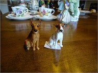 2 Royal Doulton dog figures.