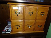 6 drawer cabinet with CD's.