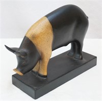 Wooden Decorative Pig