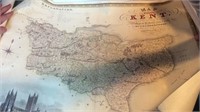Vintage Map Of Lambton Kent  And Two Posters