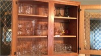 Grouping Of Stemware Contents Of Three Shelves