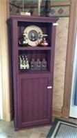 Painted Pine Cupboard With Display & Single Door