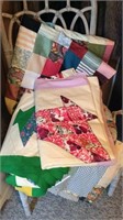 Four Handmade Quilt Toppers