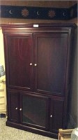 Dark Wood Storage Cabinet 42 X 24 X 80" Tall