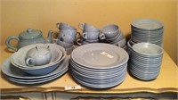 Large Grouping Of Blue Dinnerware Some Grindley