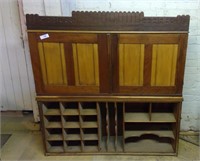 Top Section Of Post Office Type Desk Containing