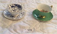 Shelley And Coalport Cup And Saucer