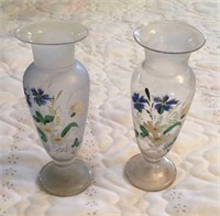 (2) Wallaceburg Glass Vases