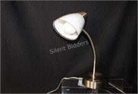 Brushed Steel Table Lamp with Built in USB Charge