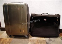Hard Cover Suitcase & American Tourist Garment Bag