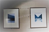 Mountains, Water & Whale Framed Prints