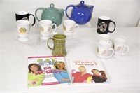 Teaopia Large Tea Pots, Cups & Cook Books
