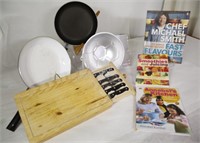 Chef Michael Smith Cookbook, Knife Set & Pans