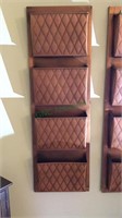 Diamond pattern copper hanging file drawers, 4