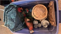 Wild turkey decanter, Portuguese rooster, Demi