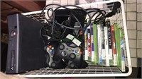 Xbox 360 console, five wireless controllers,