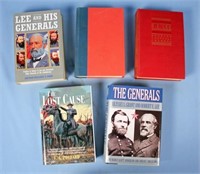 Five Civil Books Robert E. Lee and Generals