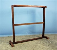Oak Quilt Rack Mortised and Pegged