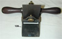 Early Stanley #12 cabinet scraper, has 1858 Patent