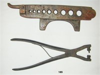 Leather rounder used to make reins & saw punch