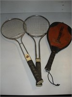 2 Tennis rackets and 1 racket ball racket 1 Lot