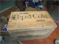 Vintage Pepsi Cola Wooden Box