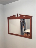 Vintage hanging wall mirror approx 3”x4”