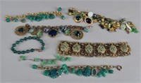 Group Of Green And Jade Jewelry