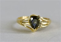 14k Yellow Gold And Topaz Ring