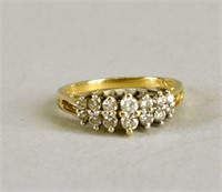 14k Yellow Gold And Diamond Ring