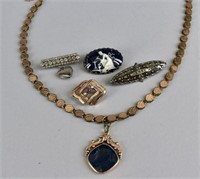 Victorian Book Chain Necklace